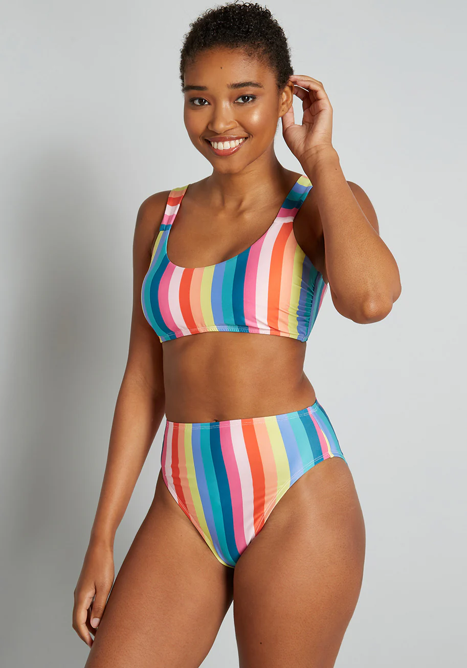 The Franky High-Waisted Bikini Bottom - Olabens