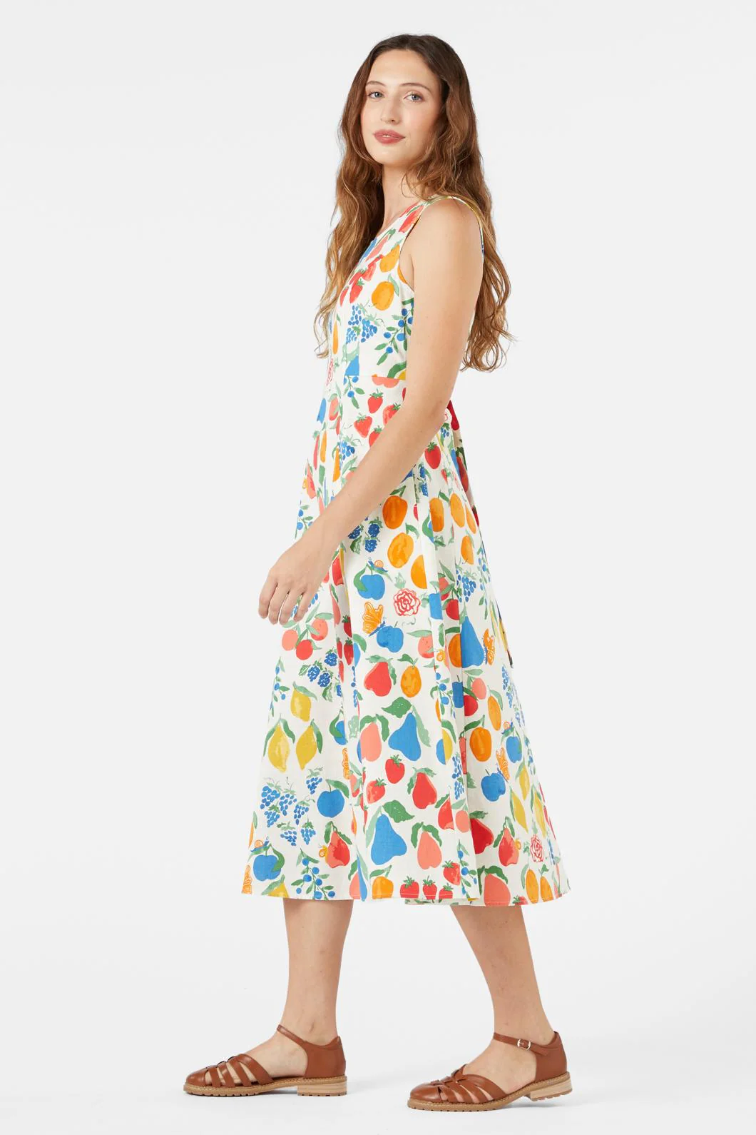 Fruit Bowl Midi Dress - Olabens