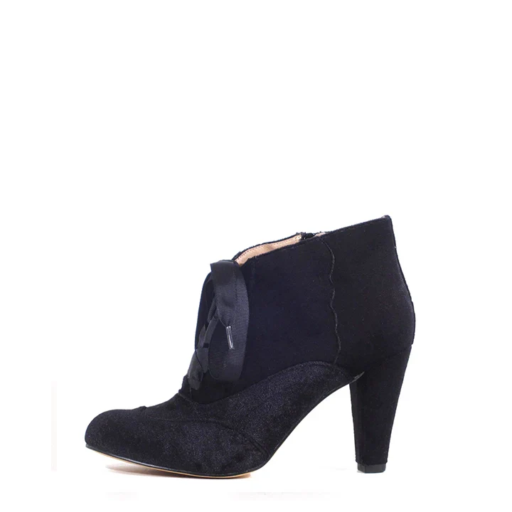 Taylor Velvet Enchanting Booties - Olabens