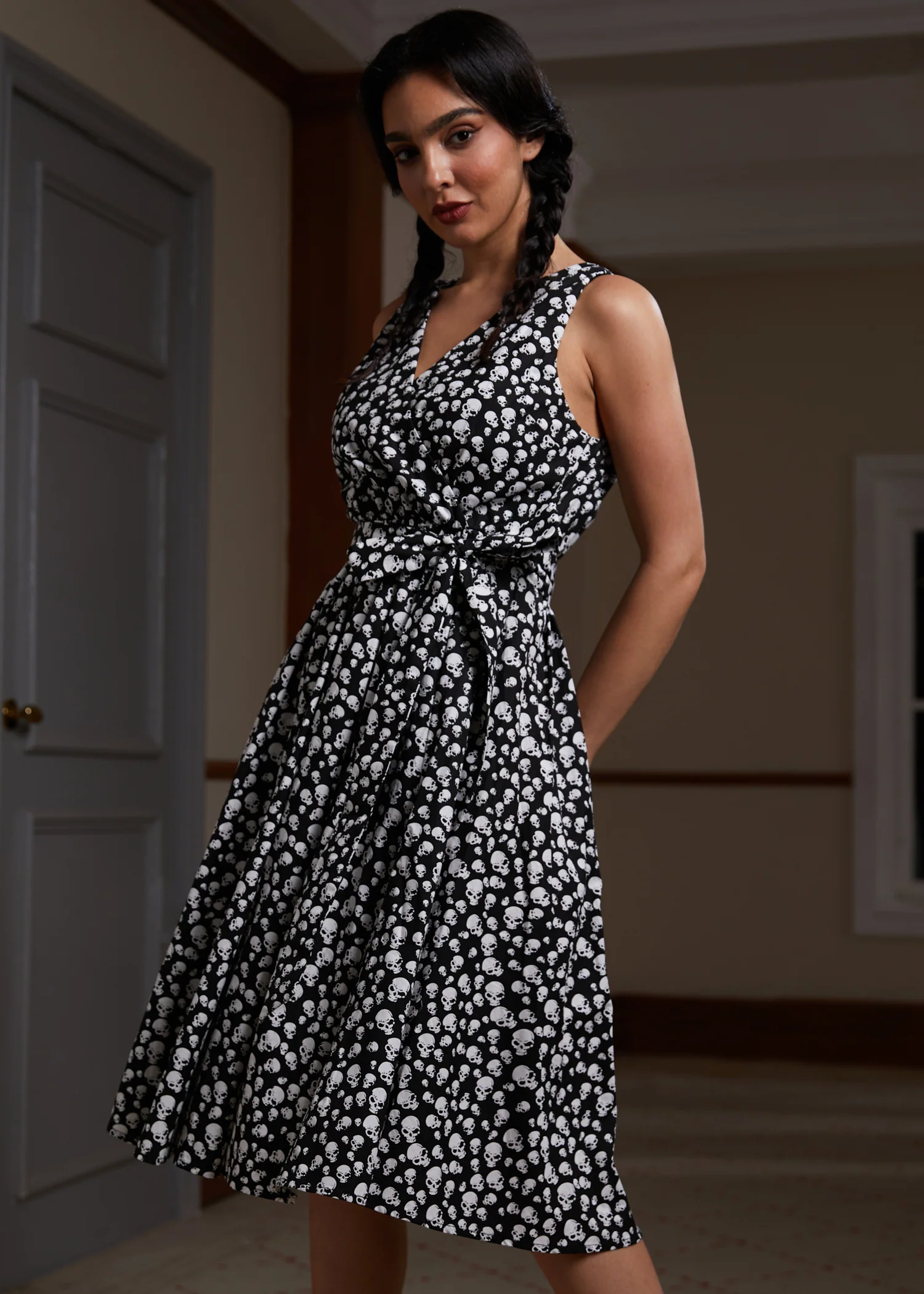 Instant Energy Faux-Wrap Dress - Olabens