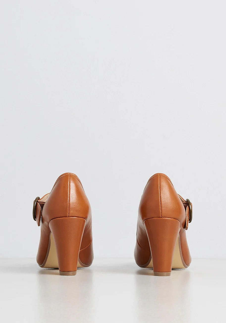 A Striking Impression Ankle Strap Heel - Olabens