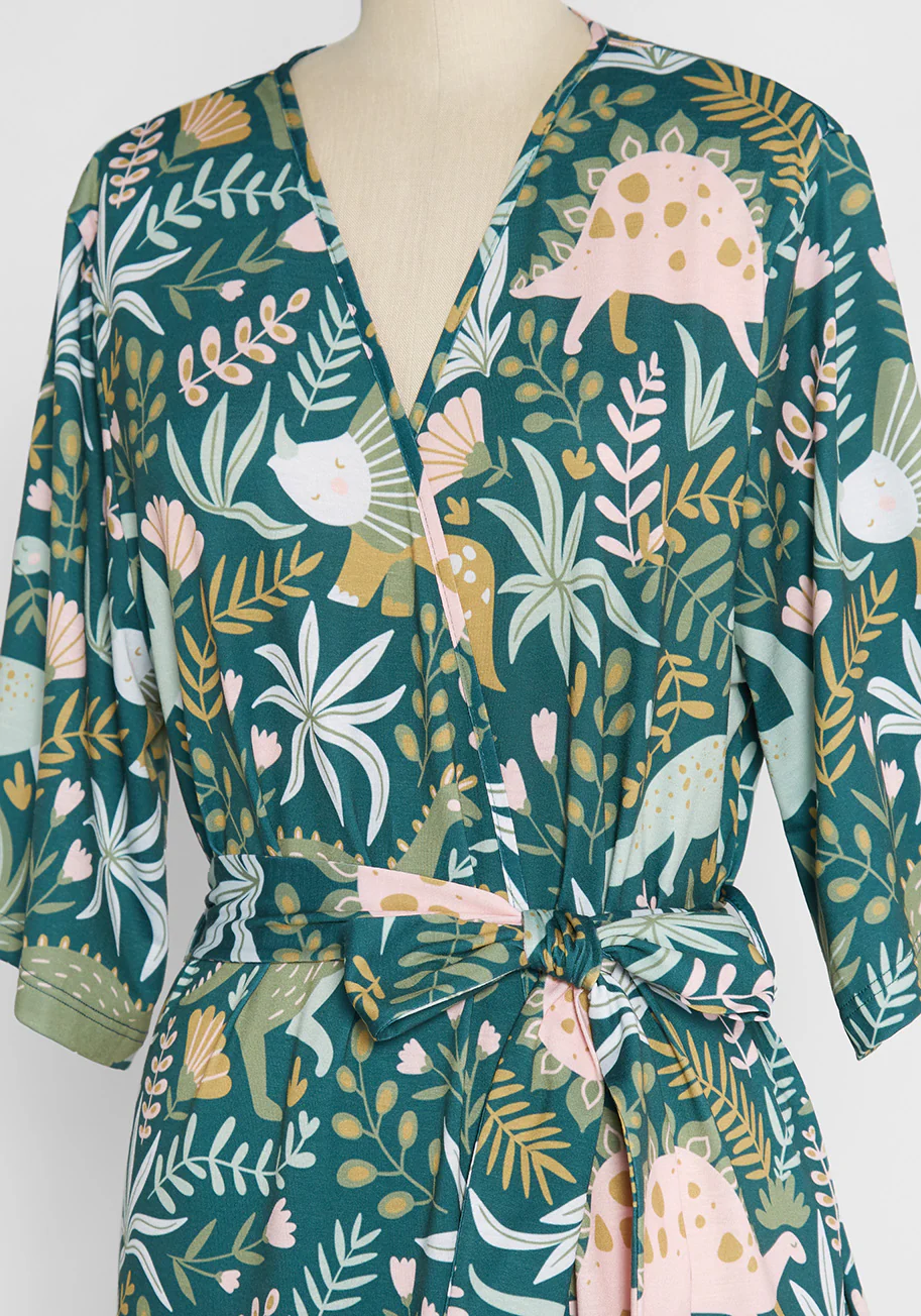 Dino Grove Lounging Robe - Olabens