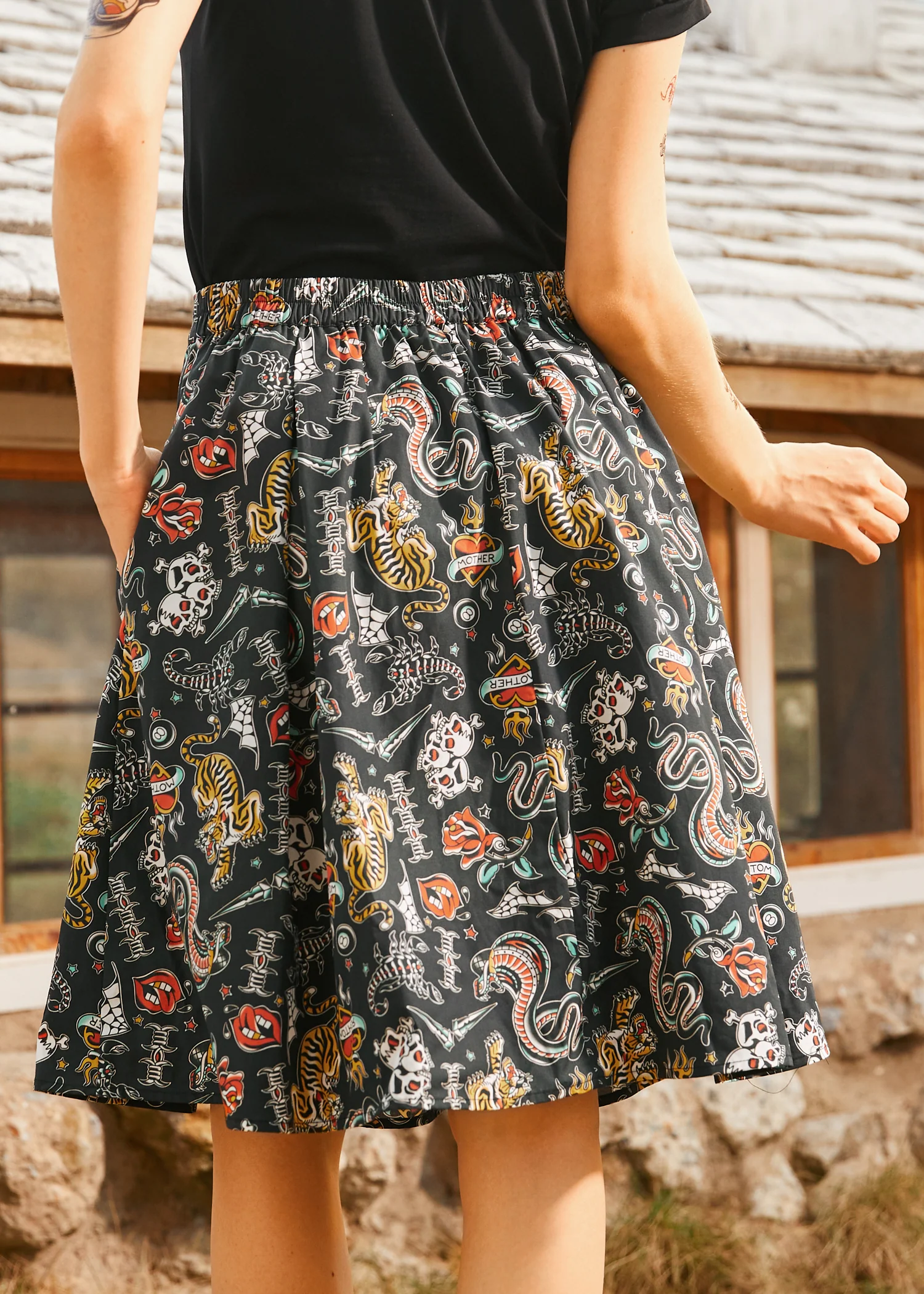 Inked & Iconic Skirt - Olabens