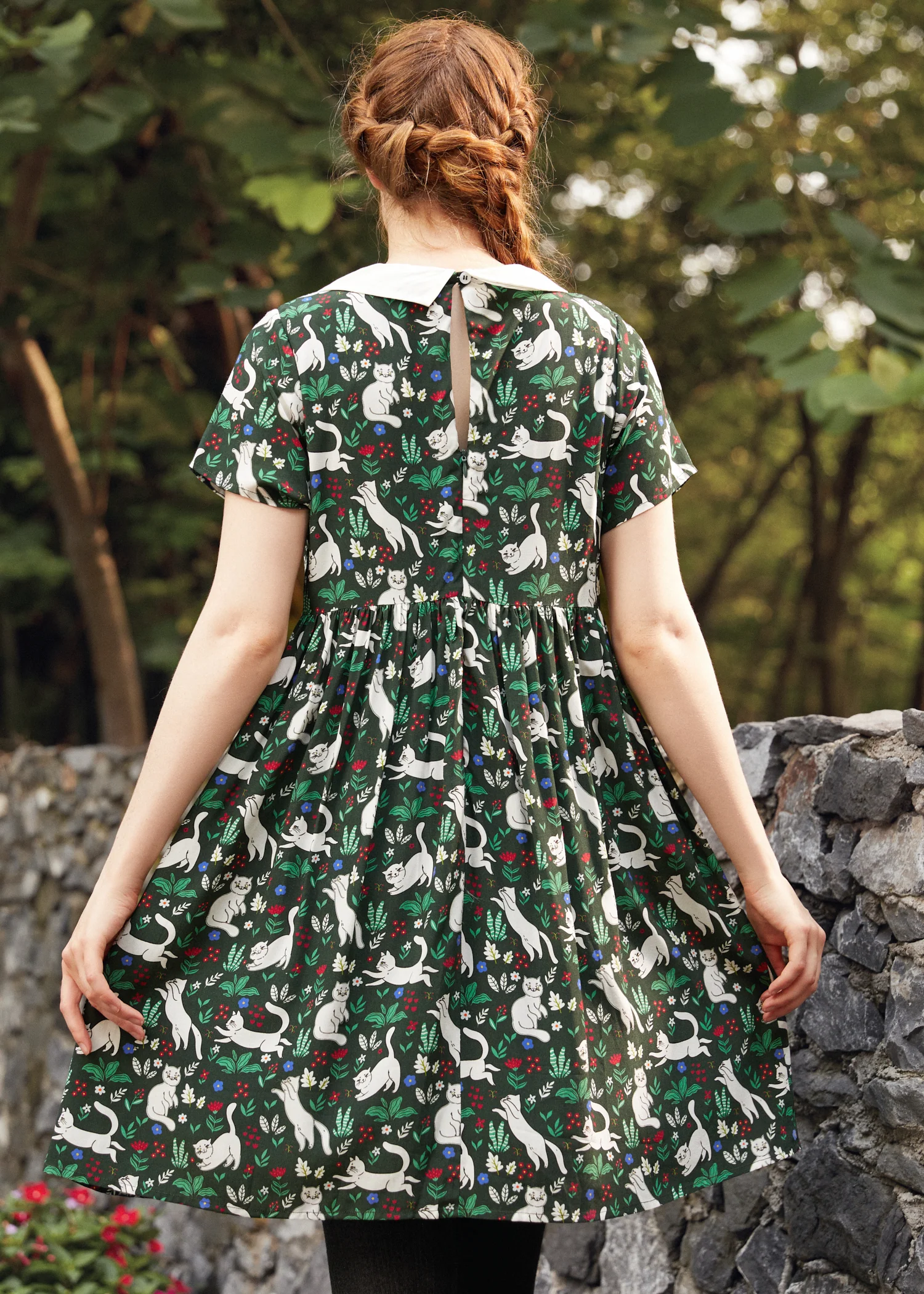 Whimsy & Wonder Collar Empire Dress - Olabens