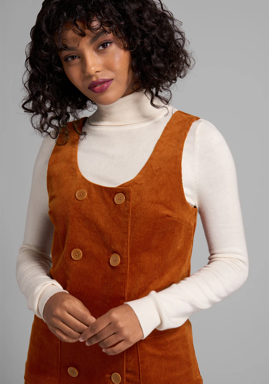 My Power 'Cord' Double-Breasted Jumper - Olabens