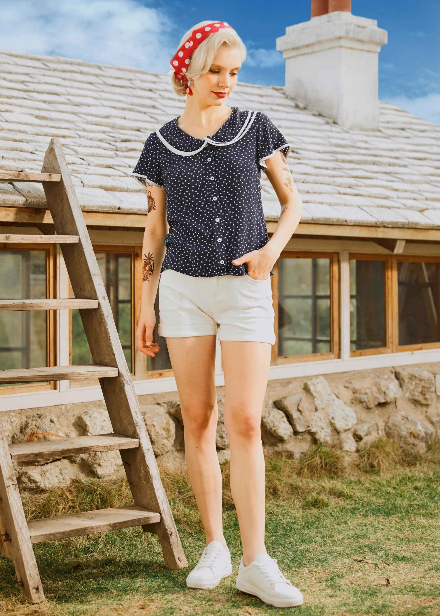 Polka Dot Daydream Blouse - Olabens