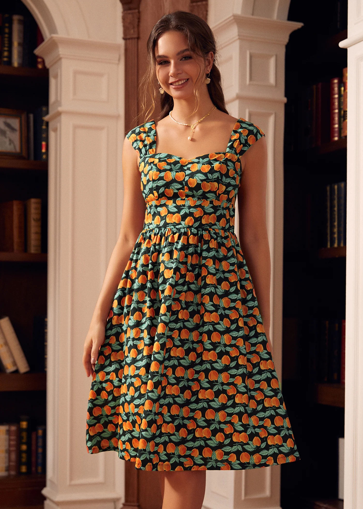 Sun-Kissed Fairytale Midi Dress - Olabens