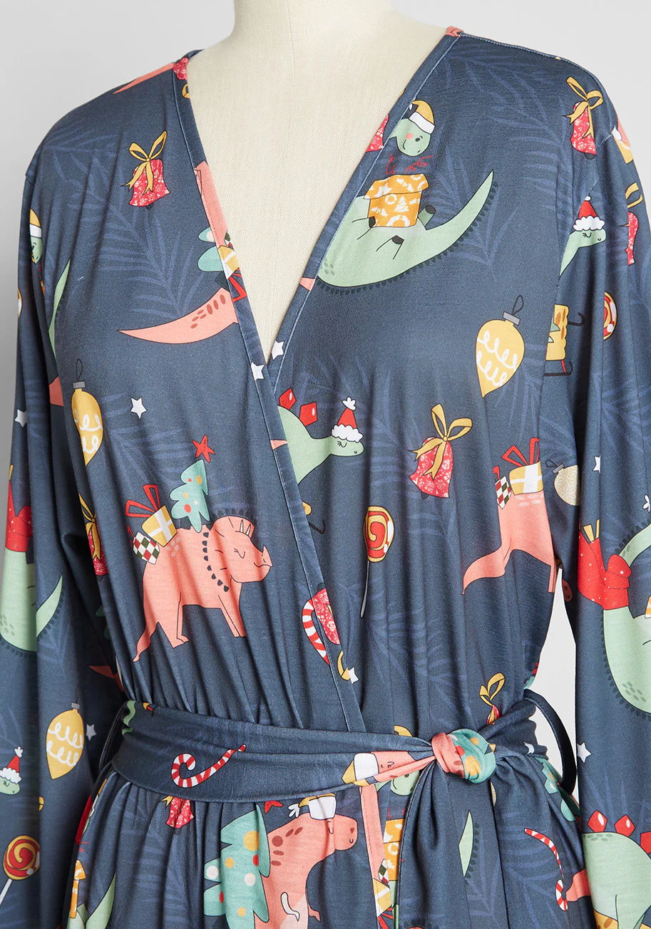 Roar-some Holidays Robe - Olabens
