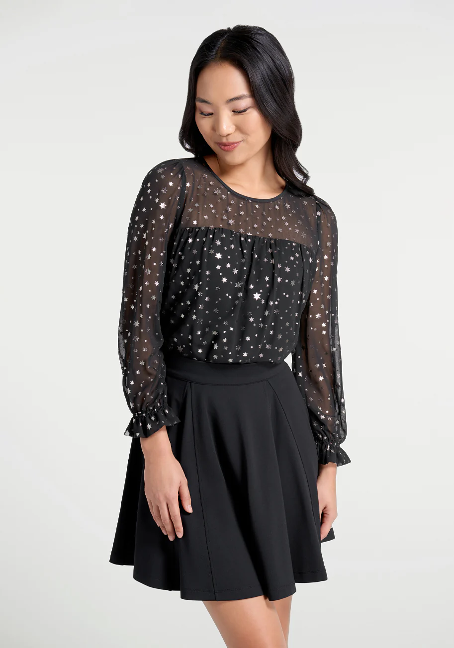 Star Showers Smock Top - Olabens