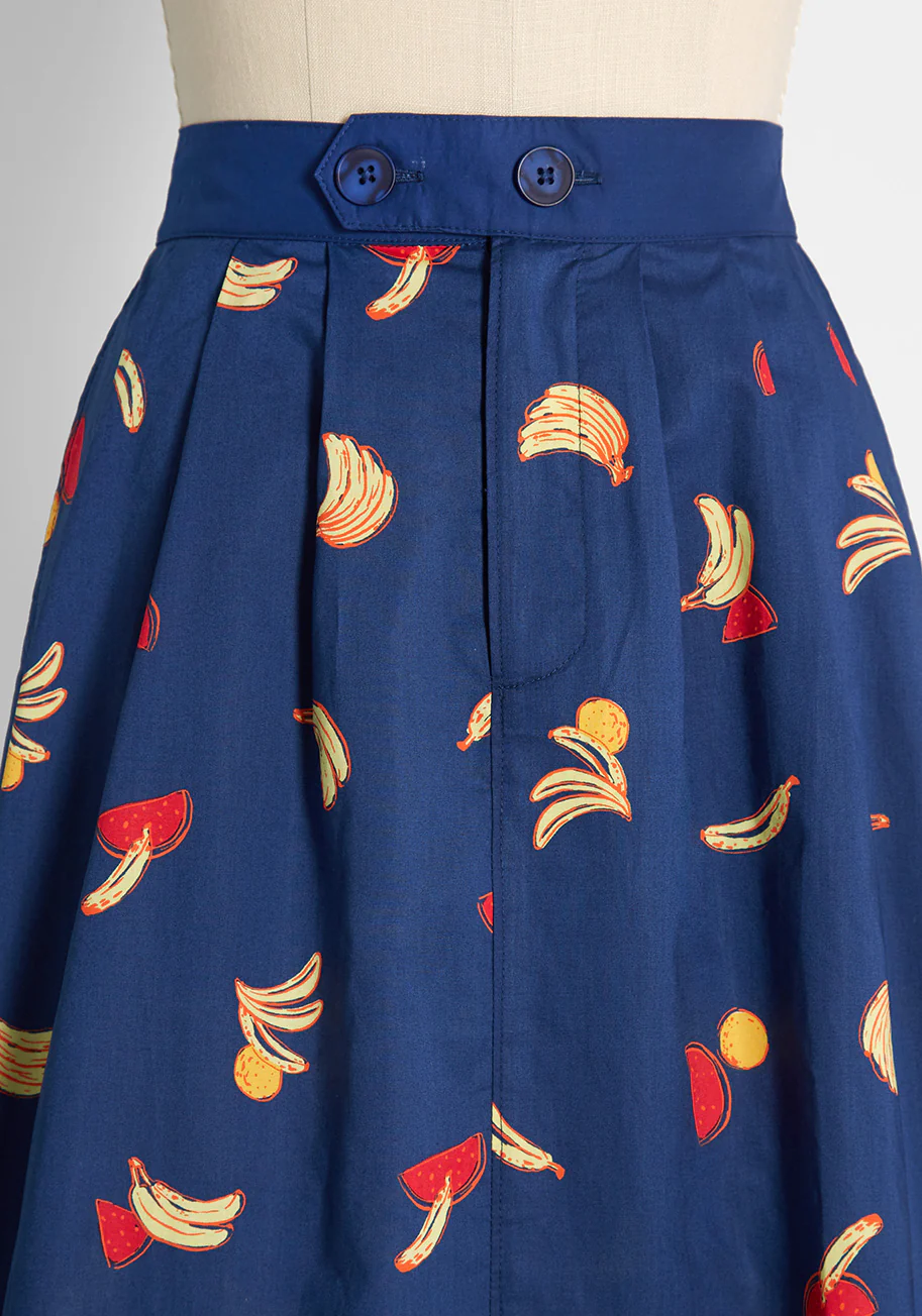 Working for the Long Weekend A-Line Skirt - Olabens