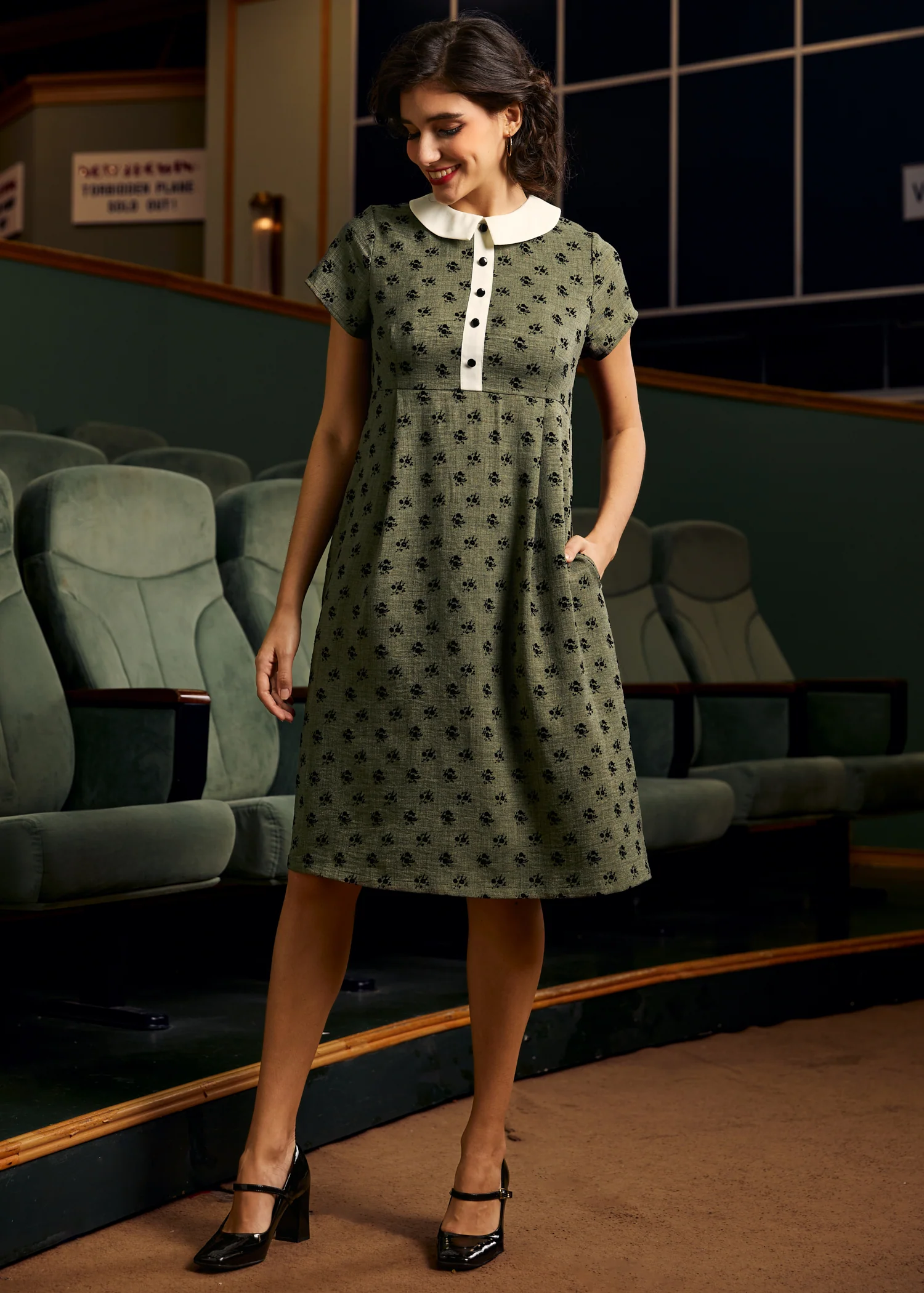 Pretty at the Pumpkin Patch Shirtwaist Dress - Olabens