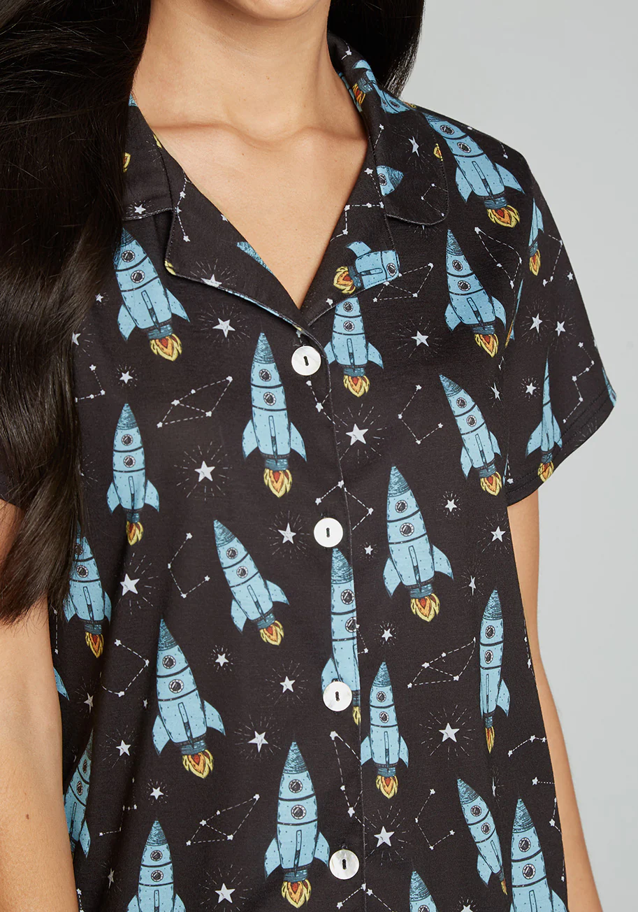 Bedtime Blast Off Pajama Set - Olabens