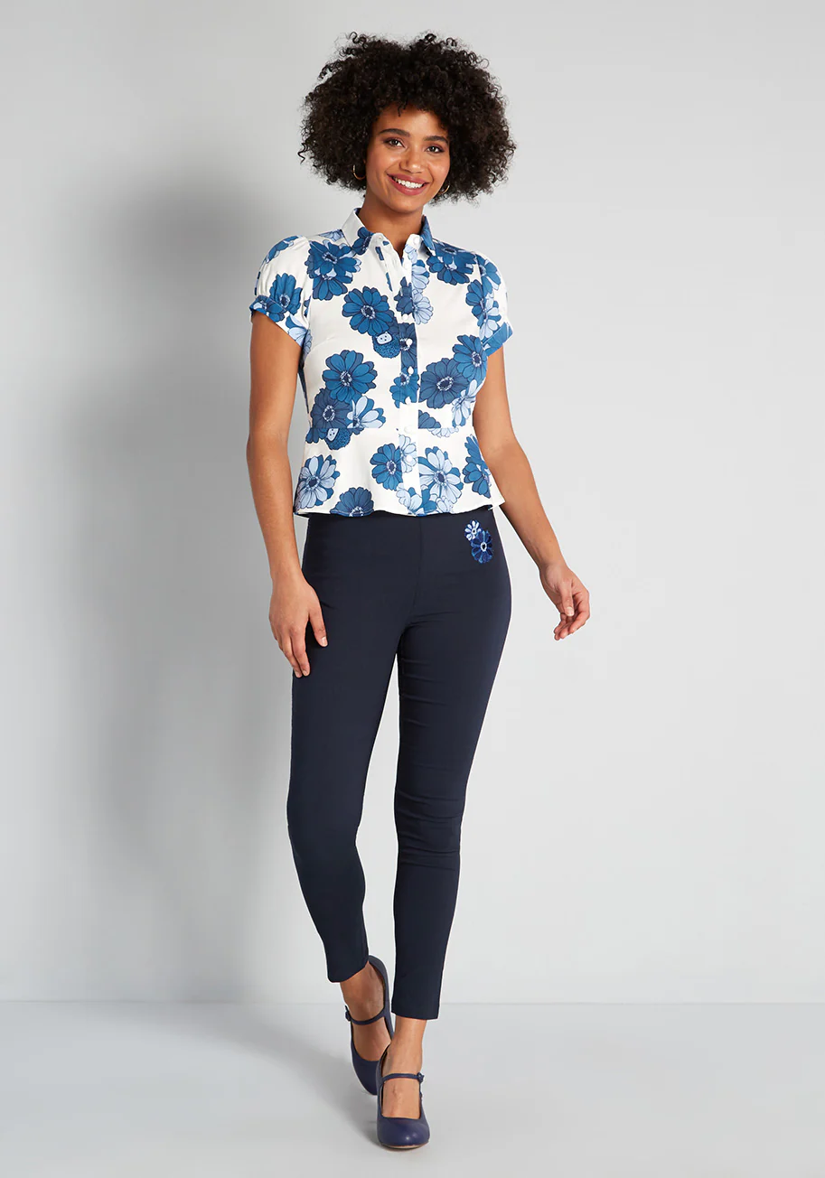 Isnyt x Collectif Beauty of All Things Button-Up Blouse - Olabens
