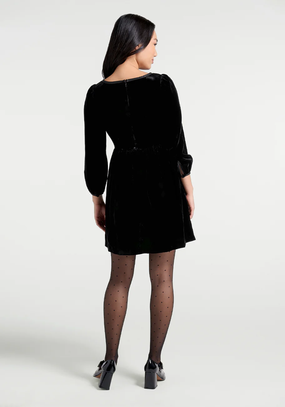 Black Bow Event Mini Dress - Olabens