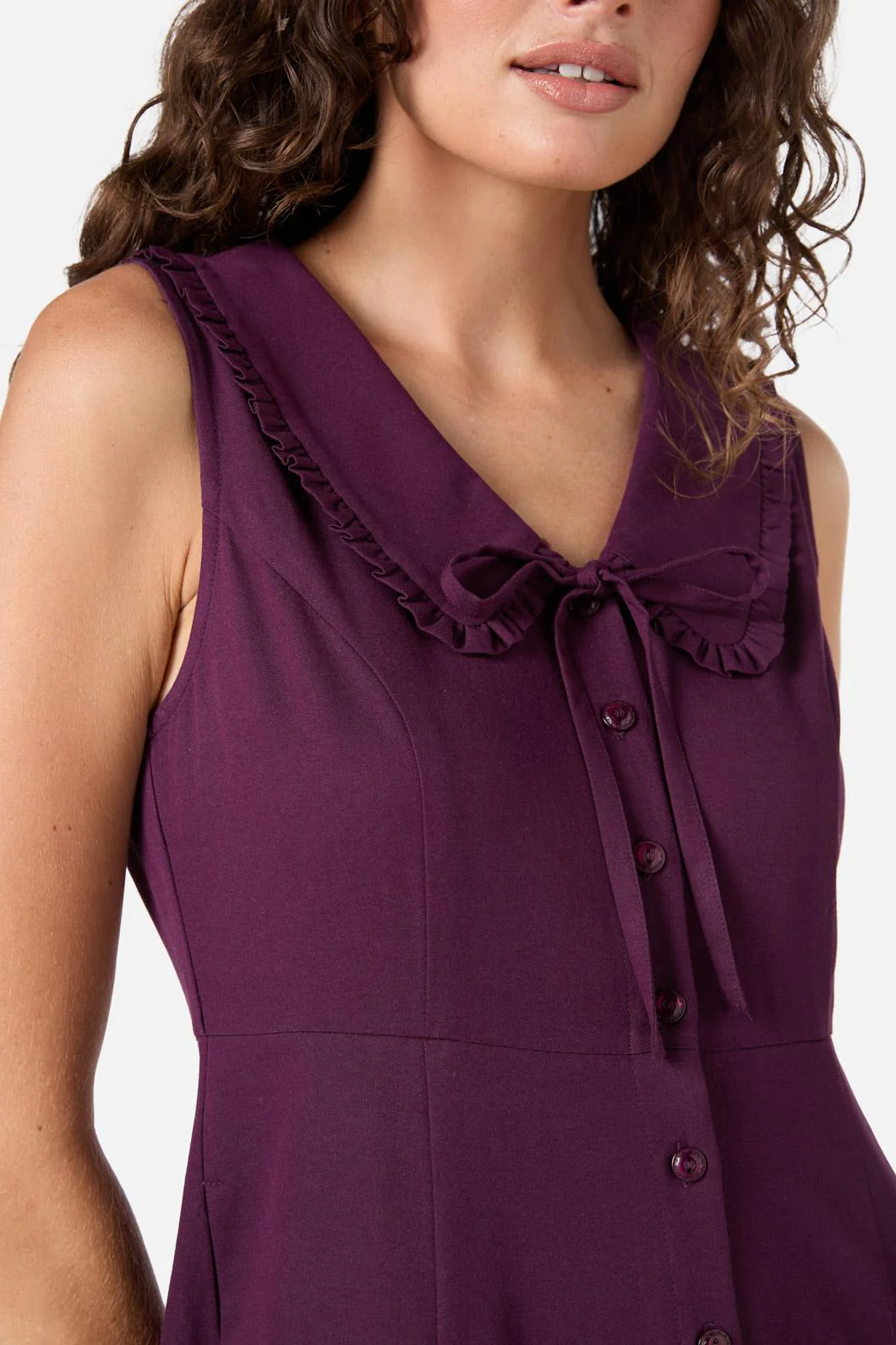 Dorothy Collared Midi Dress - Olabens