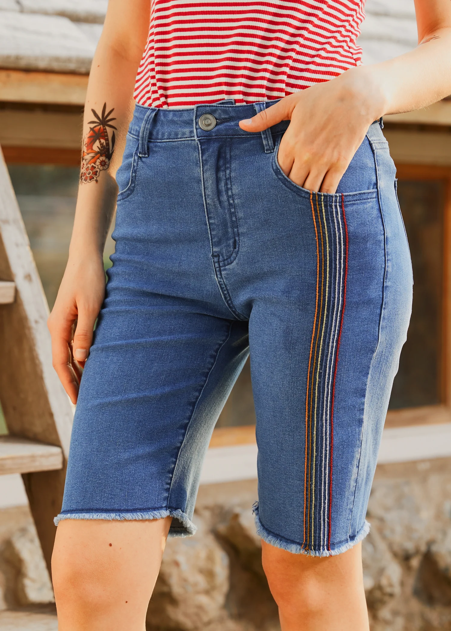 Just Bloomed Bermuda Shorts - Olabens
