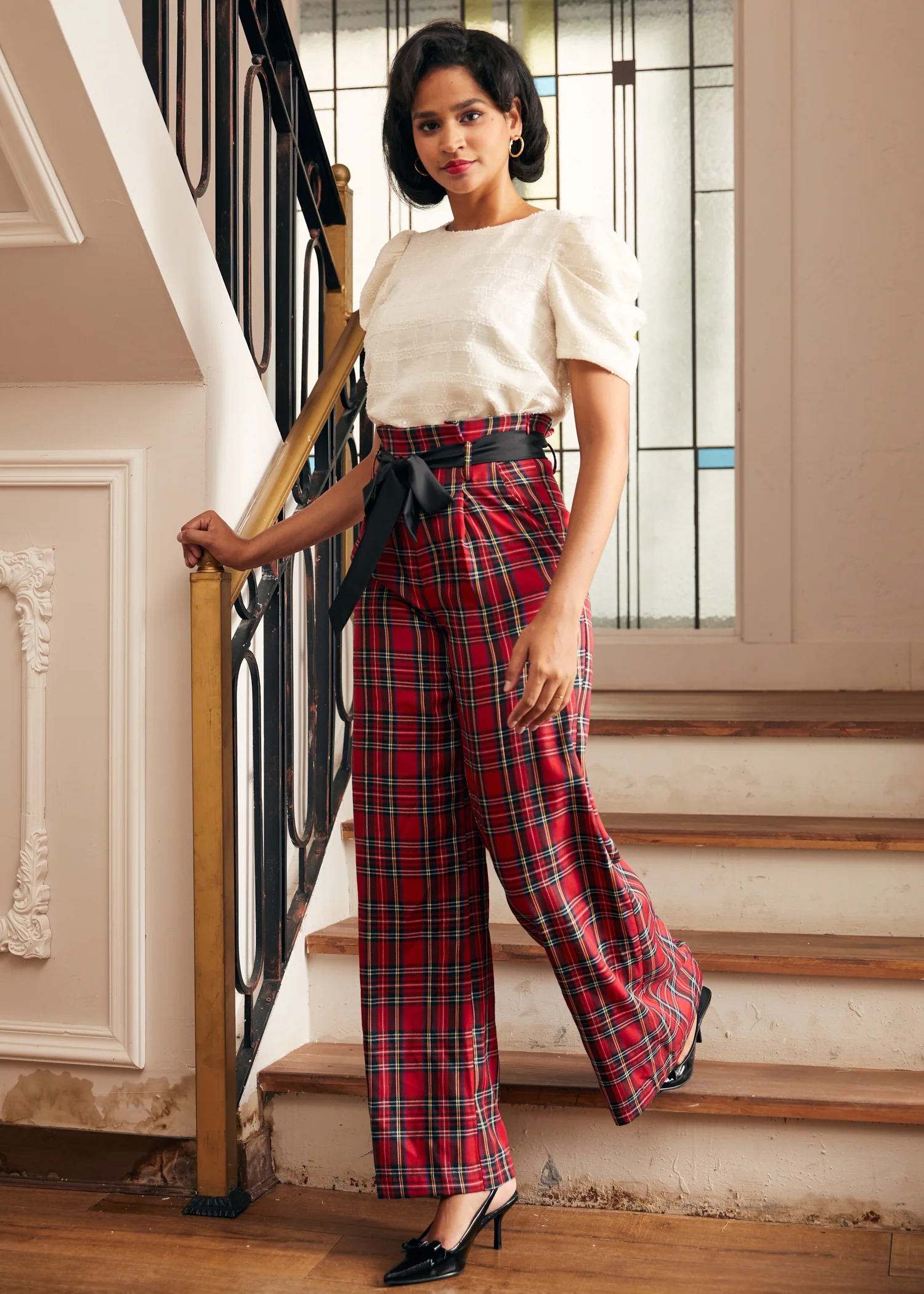 Festive Frolic Bubble Sleeve Crew - Olabens