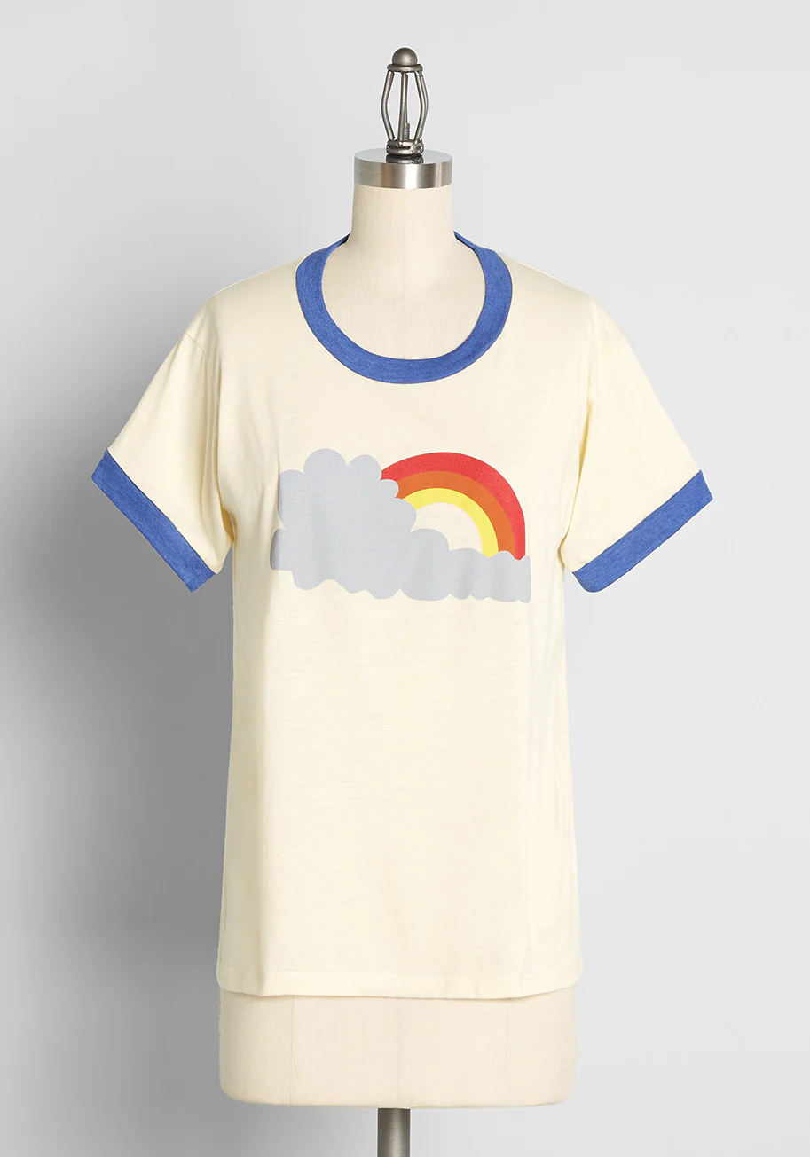 Isnyt x CAMP Collection Shady Rainbow Graphic Ringer Tee - Olabens