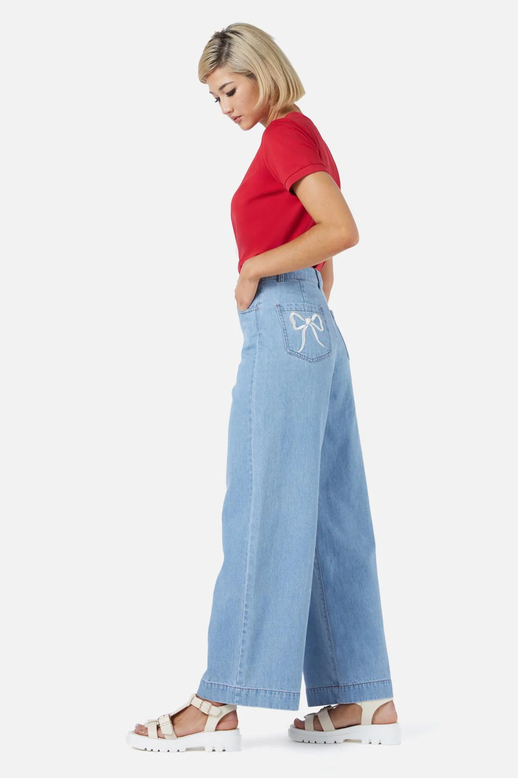 Beautiful Bows Embroidered Jean - Olabens