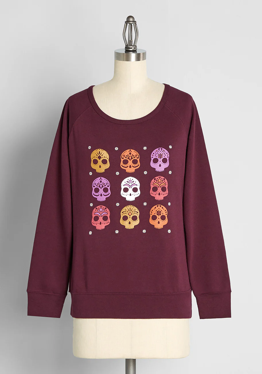 Sugar, Sugar Candy Skulls Sweatshirt - Olabens