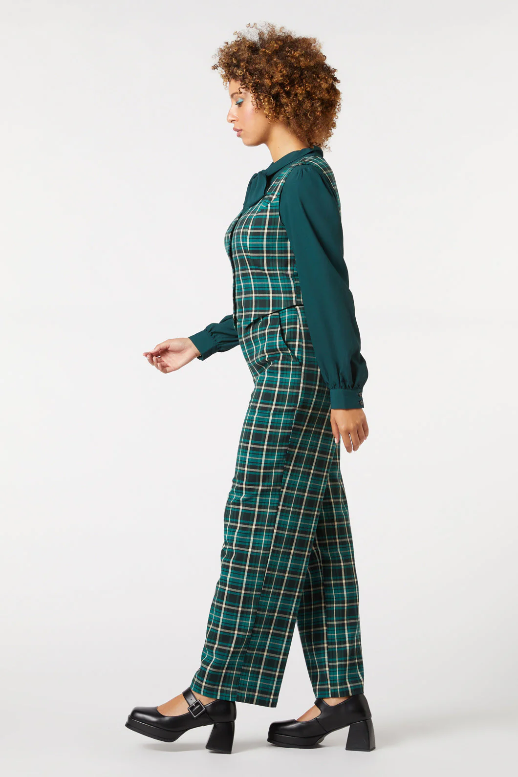 Amber Check Vest - Olabens