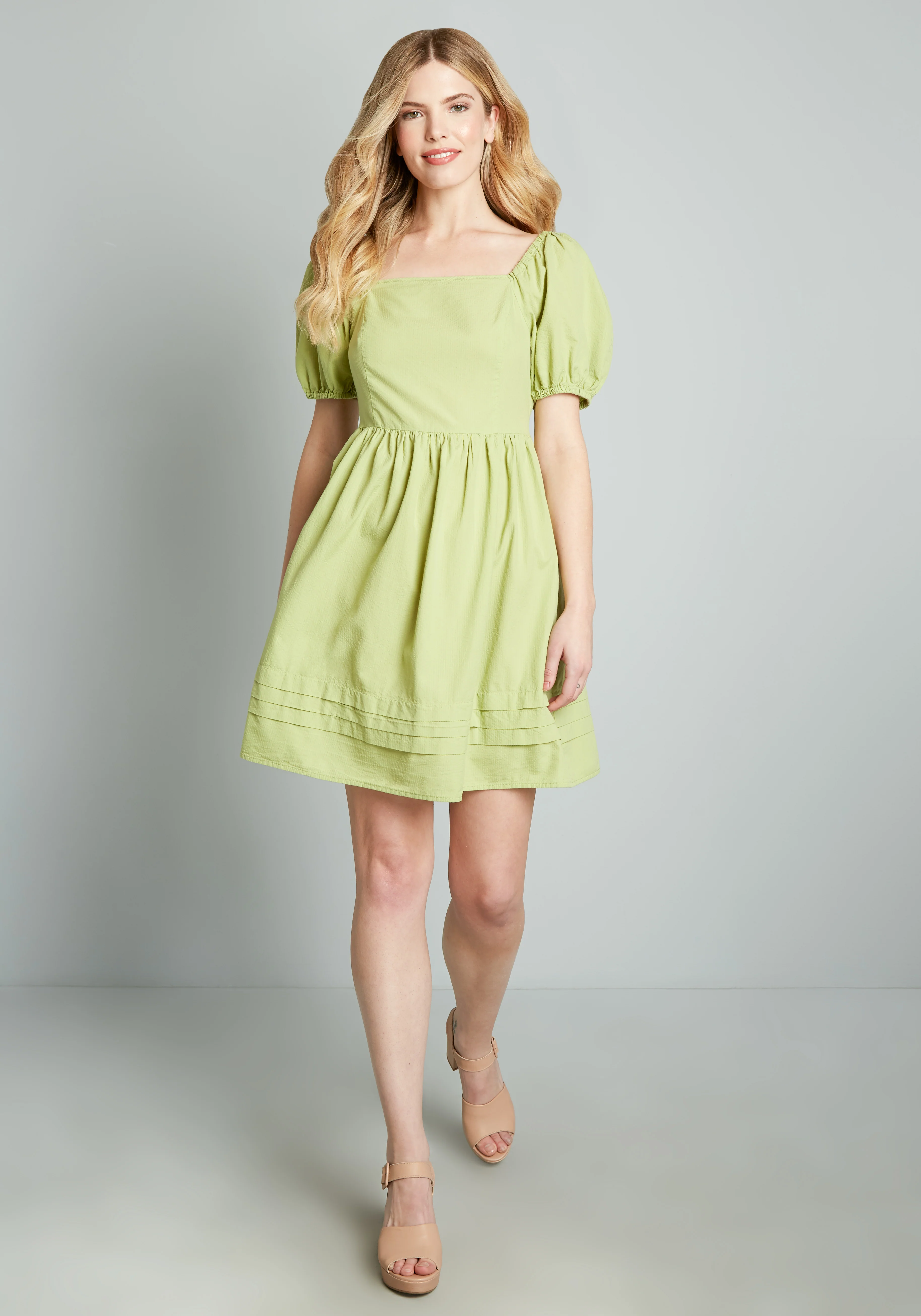 Spring At The Chance Babydoll Dress - Olabens