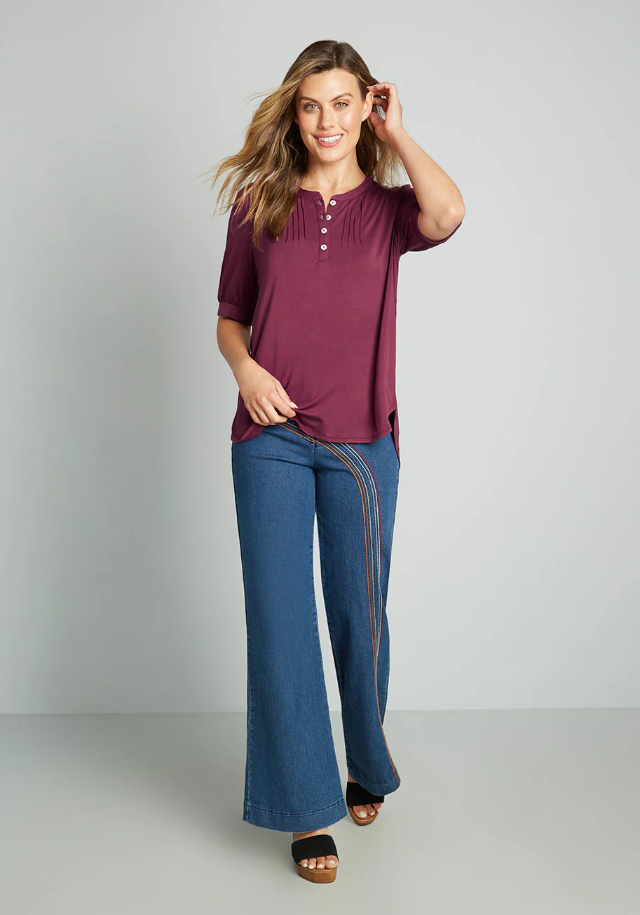 Winning Them Over Short Sleeve Top - Olabens