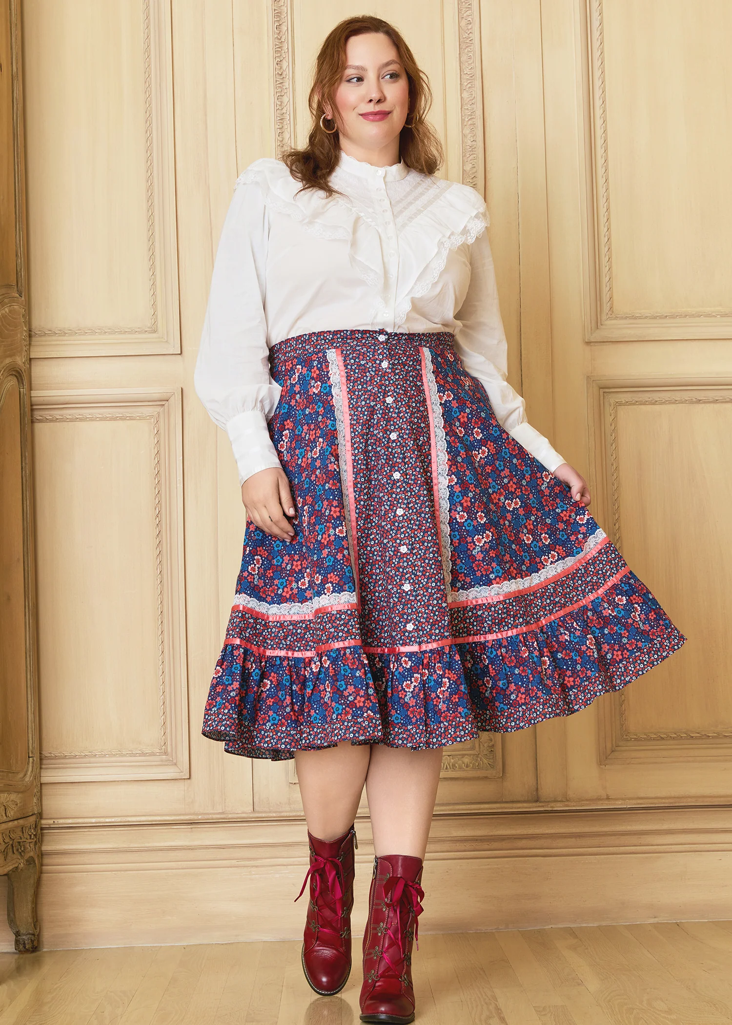 GUNNE SAX for Isnyt's Isabella Midi Skirt - Olabens