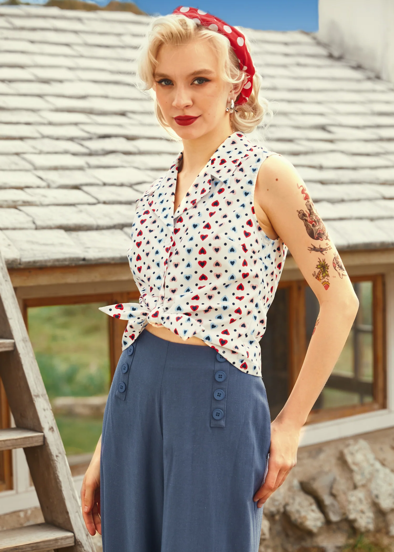 Feel the Morning Breeze Convertible Collar Shirt - Olabens