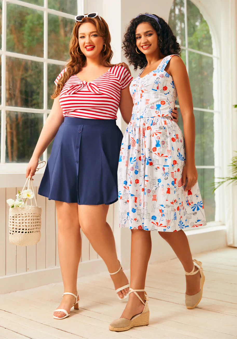 Ocean Breeze Midi Skirt - Olabens