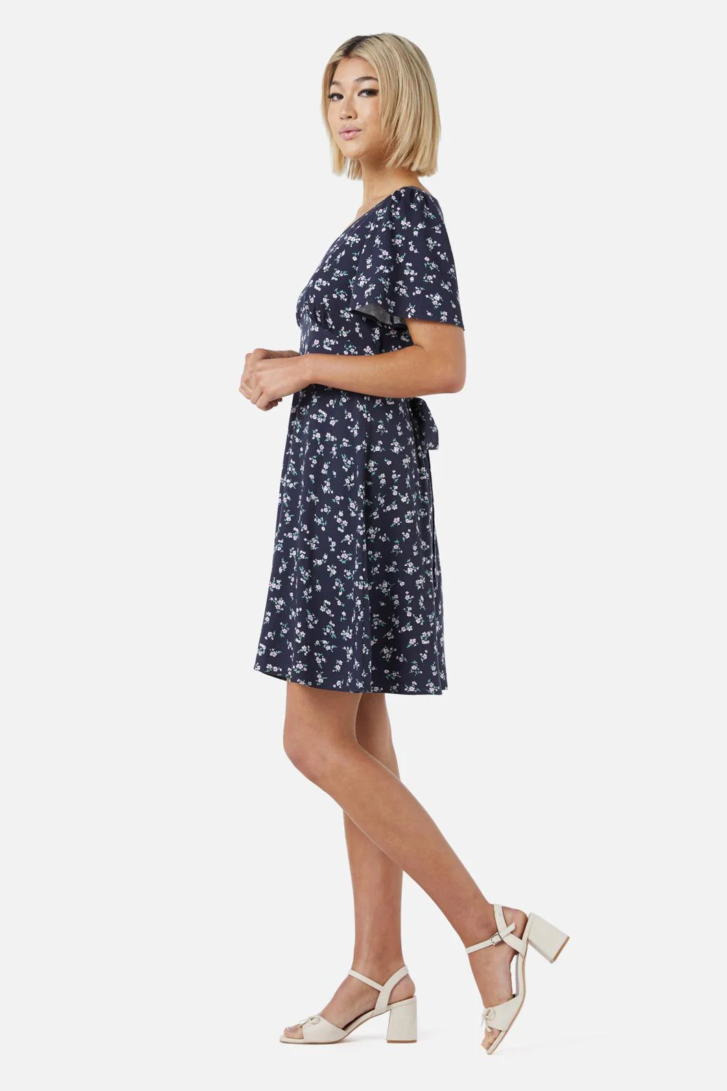 Lila Ditsy Mini Dress - Olabens