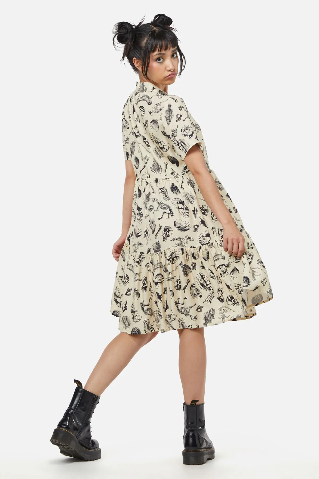 Body Fossils Printed Dress - Olabens