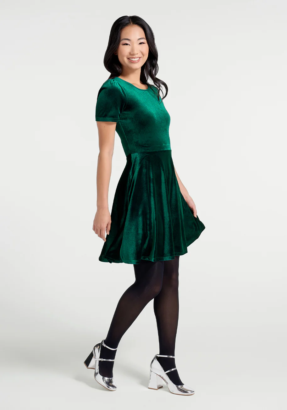 Party Favors Fit-and-Flare Dress - Olabens