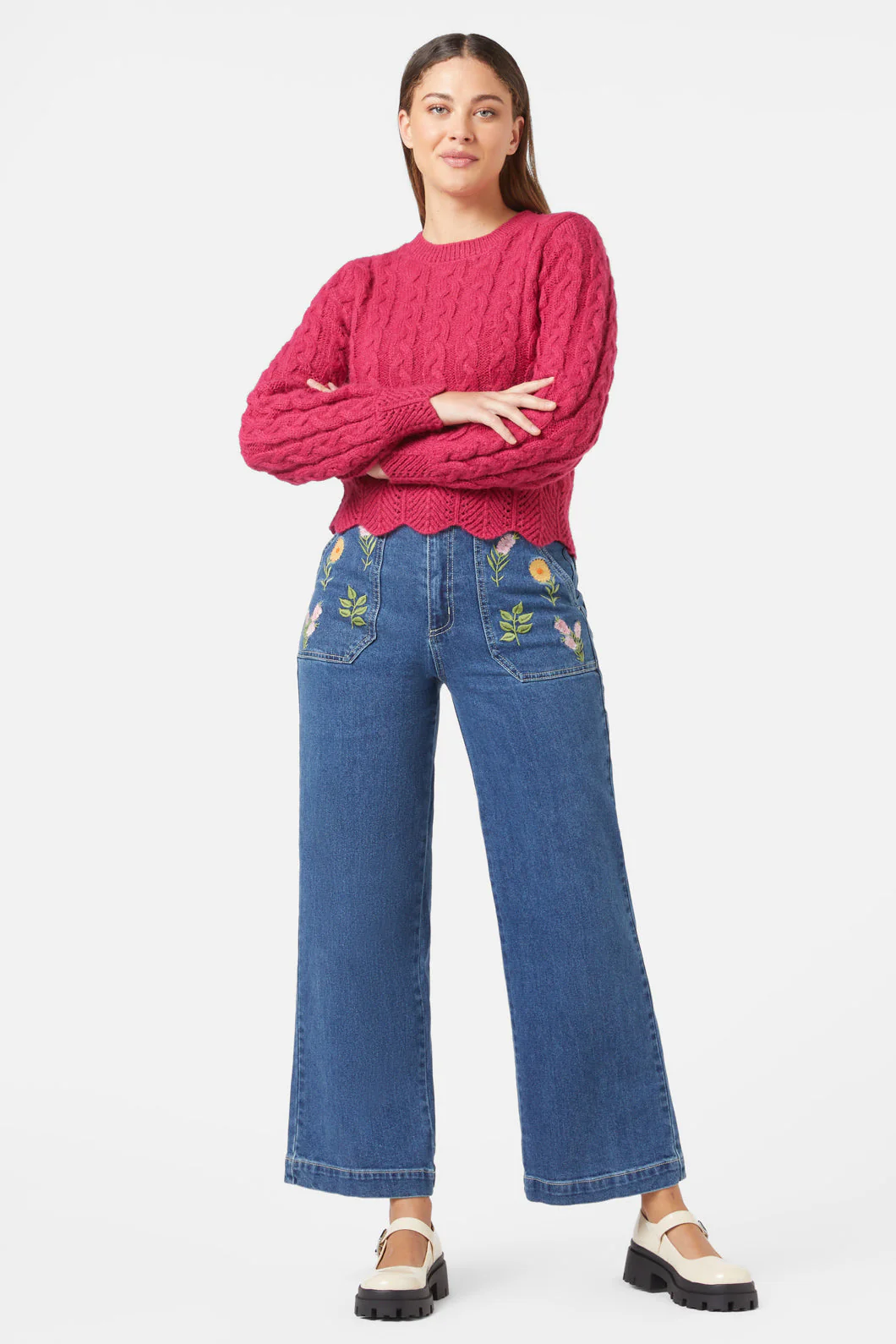 Sandy Sweater Raspberry - Olabens