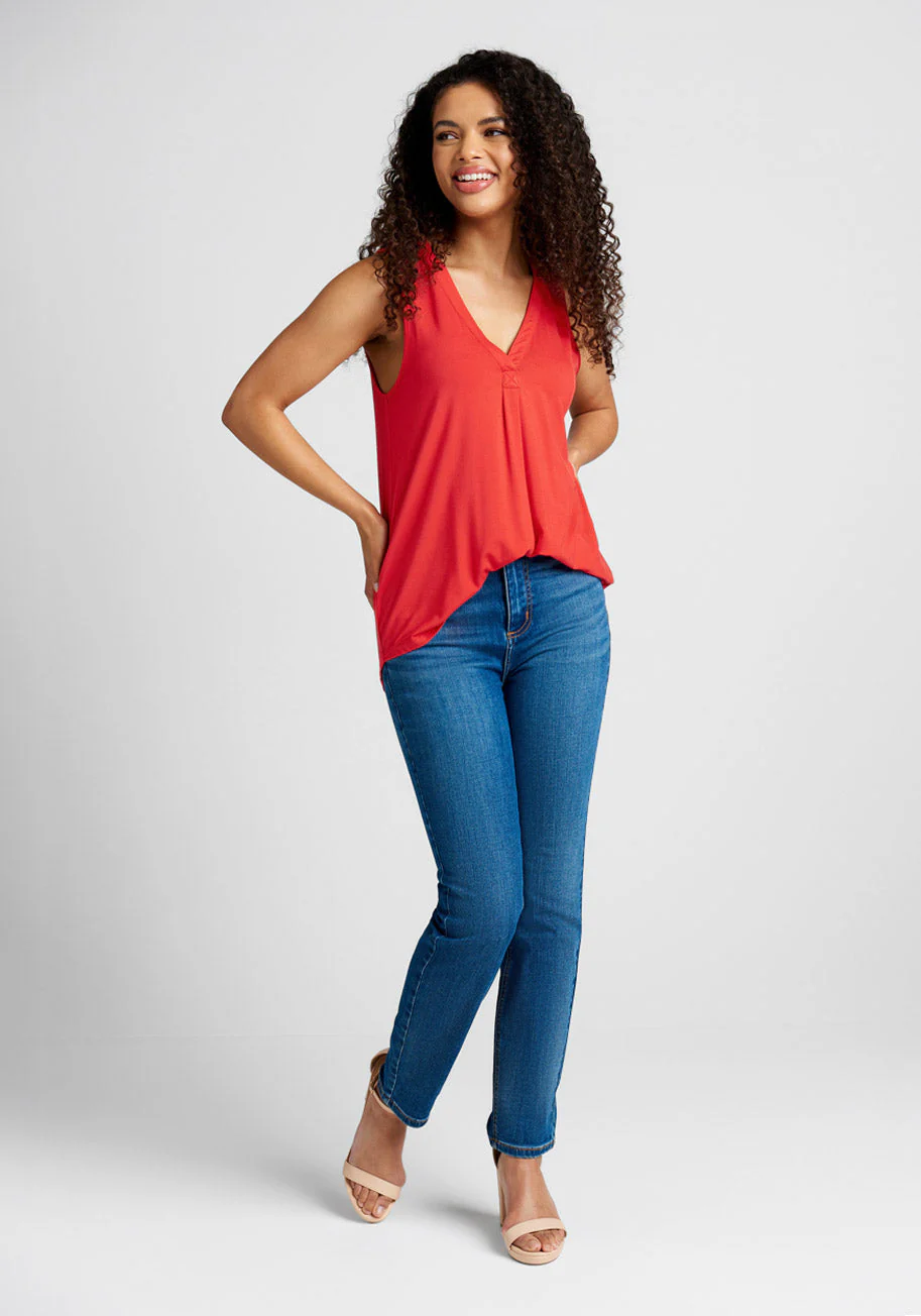 A Welcome Change Sleeveless Top - Olabens