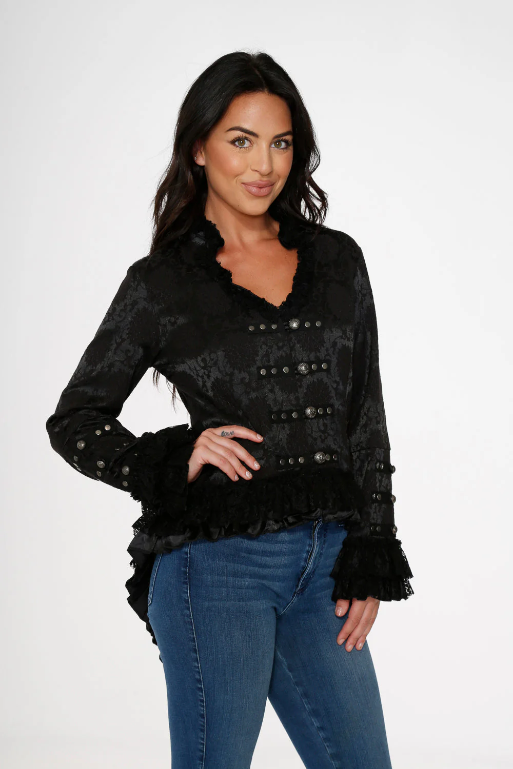 Black Victorian Tailed Jacket - Olabens