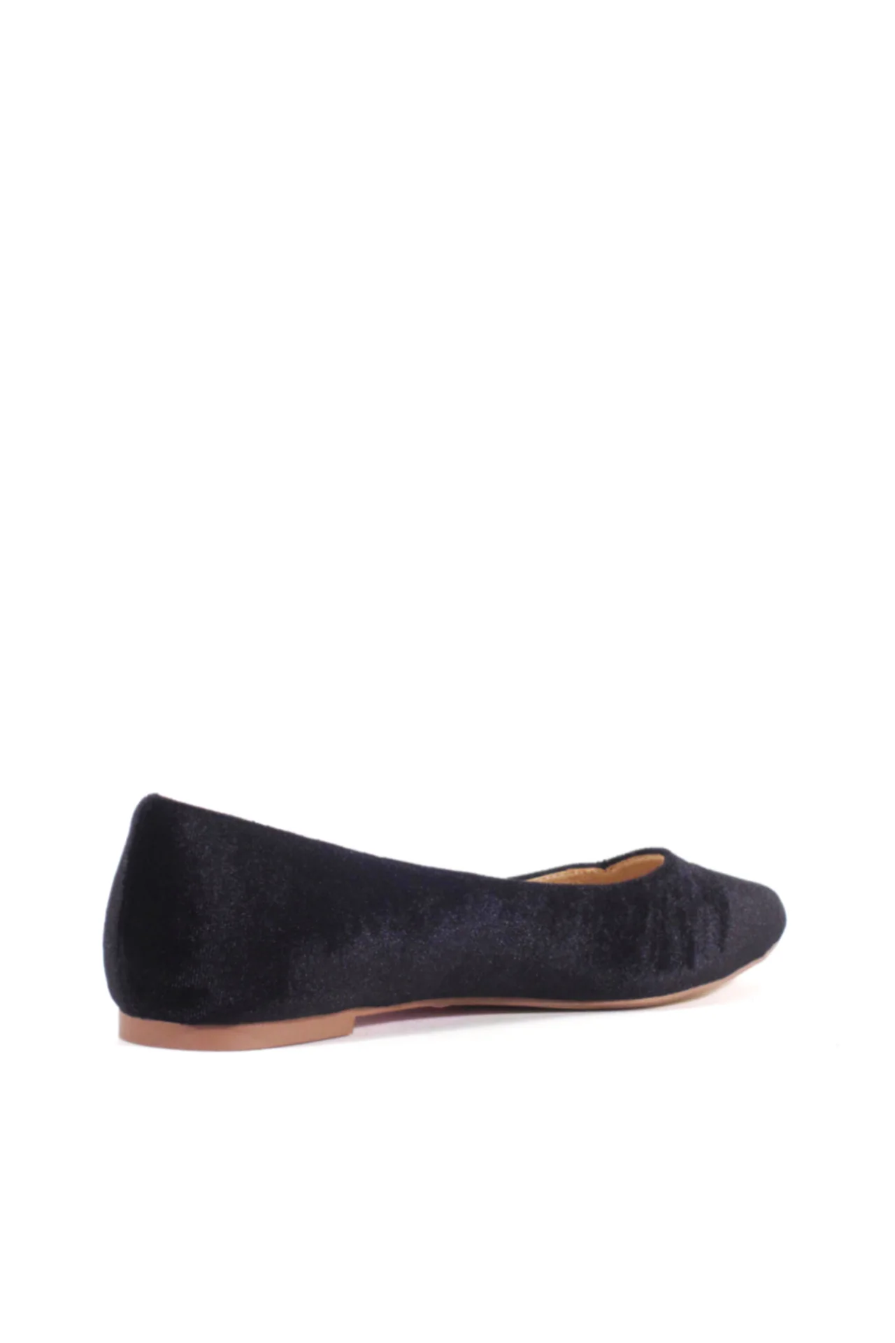 Pammy Velvet Ballet Flats - Olabens
