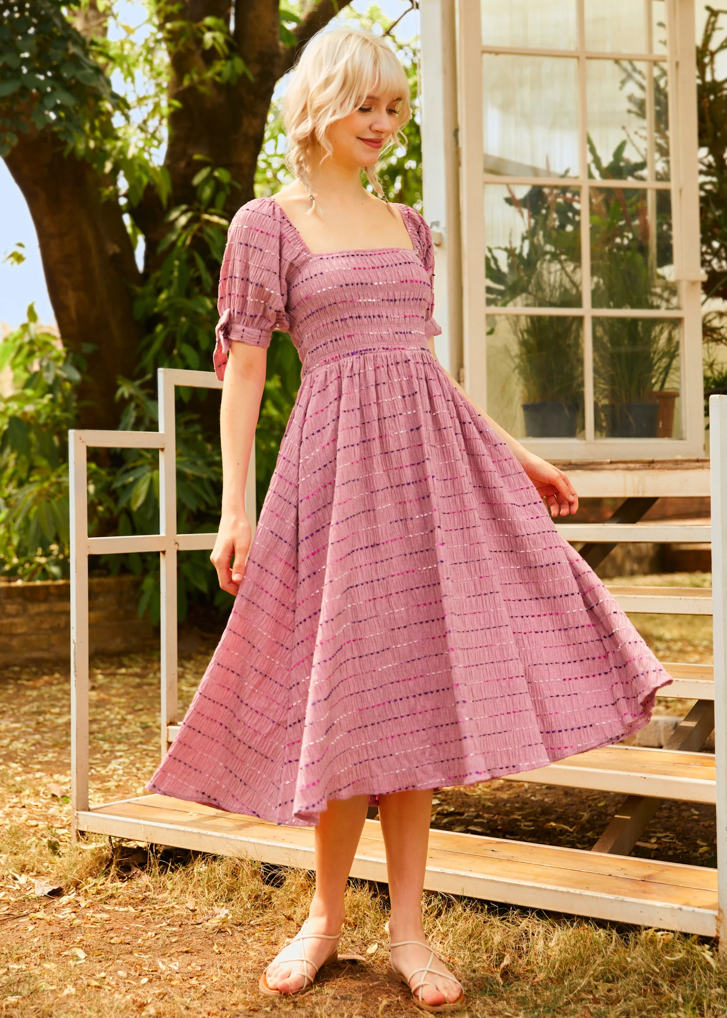 Lavender Daydream Midi Dress - Olabens