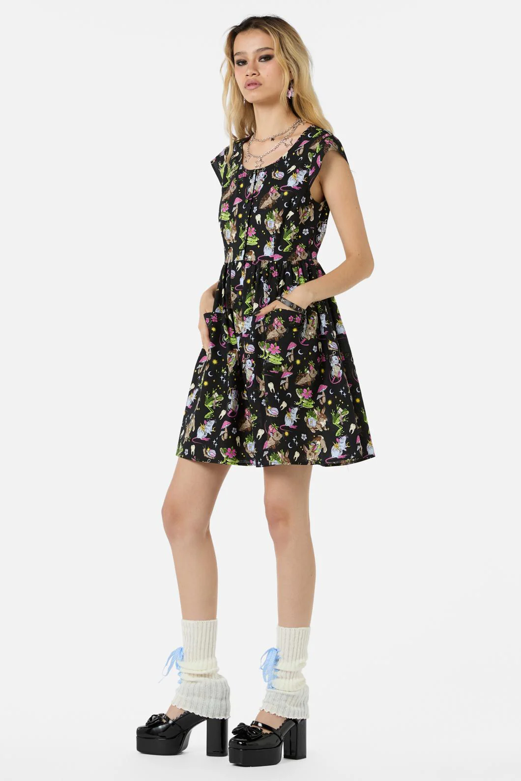 Collectors Guild Print Dress - Olabens