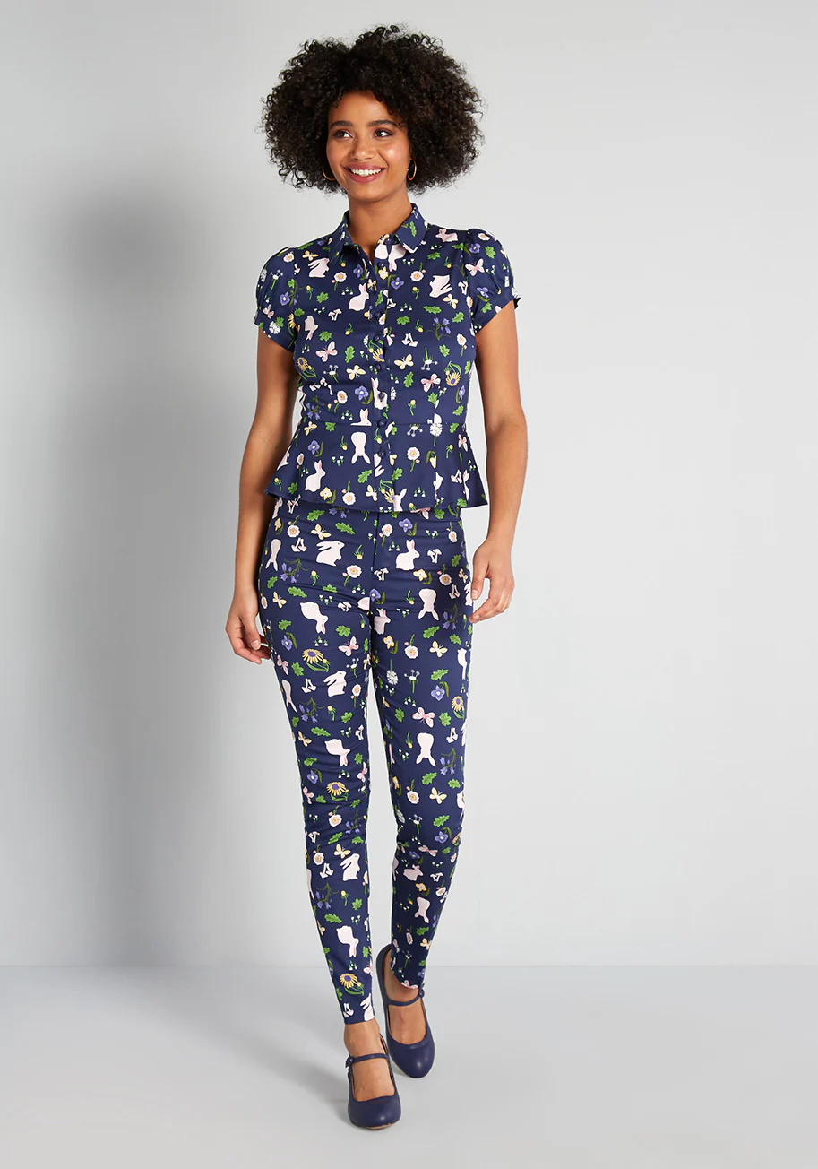 Isnyt x Collectif Joys of Spring Button-Up Blouse - Olabens