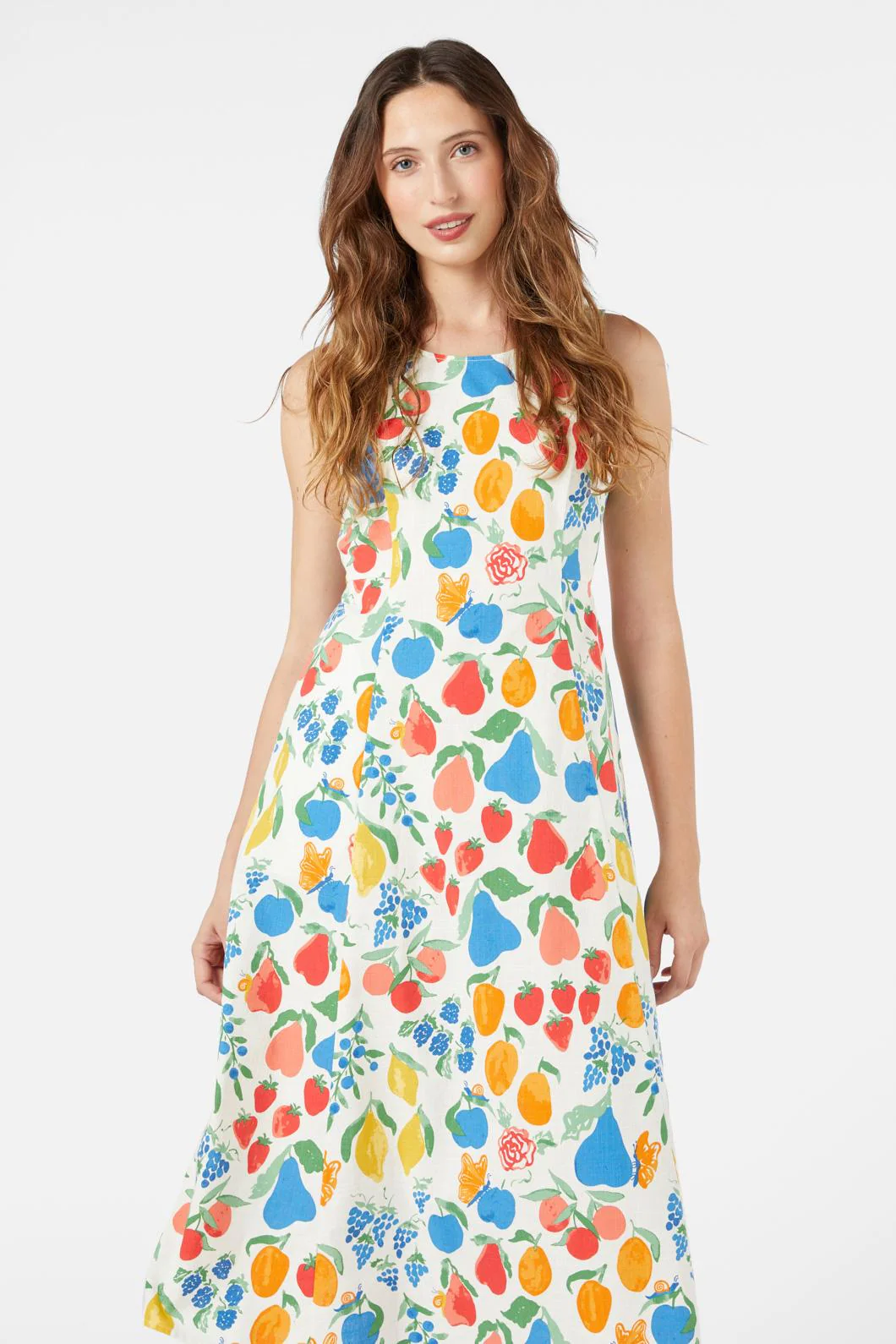 Fruit Bowl Midi Dress - Olabens
