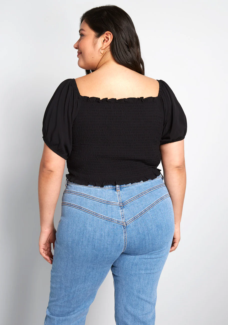 Isnyt x Collectif Talking Smock Crop Top - Olabens