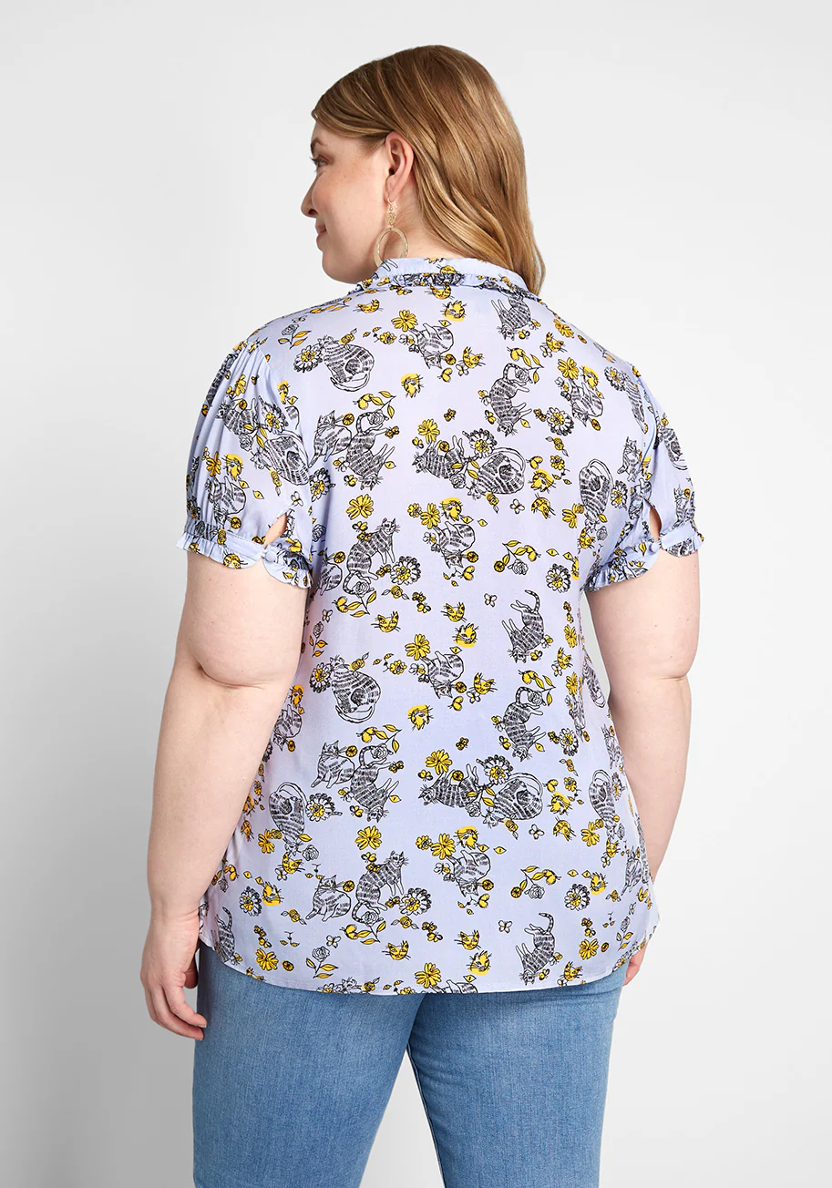 Thoroughly Ladylike Short Sleeve Top - Olabens