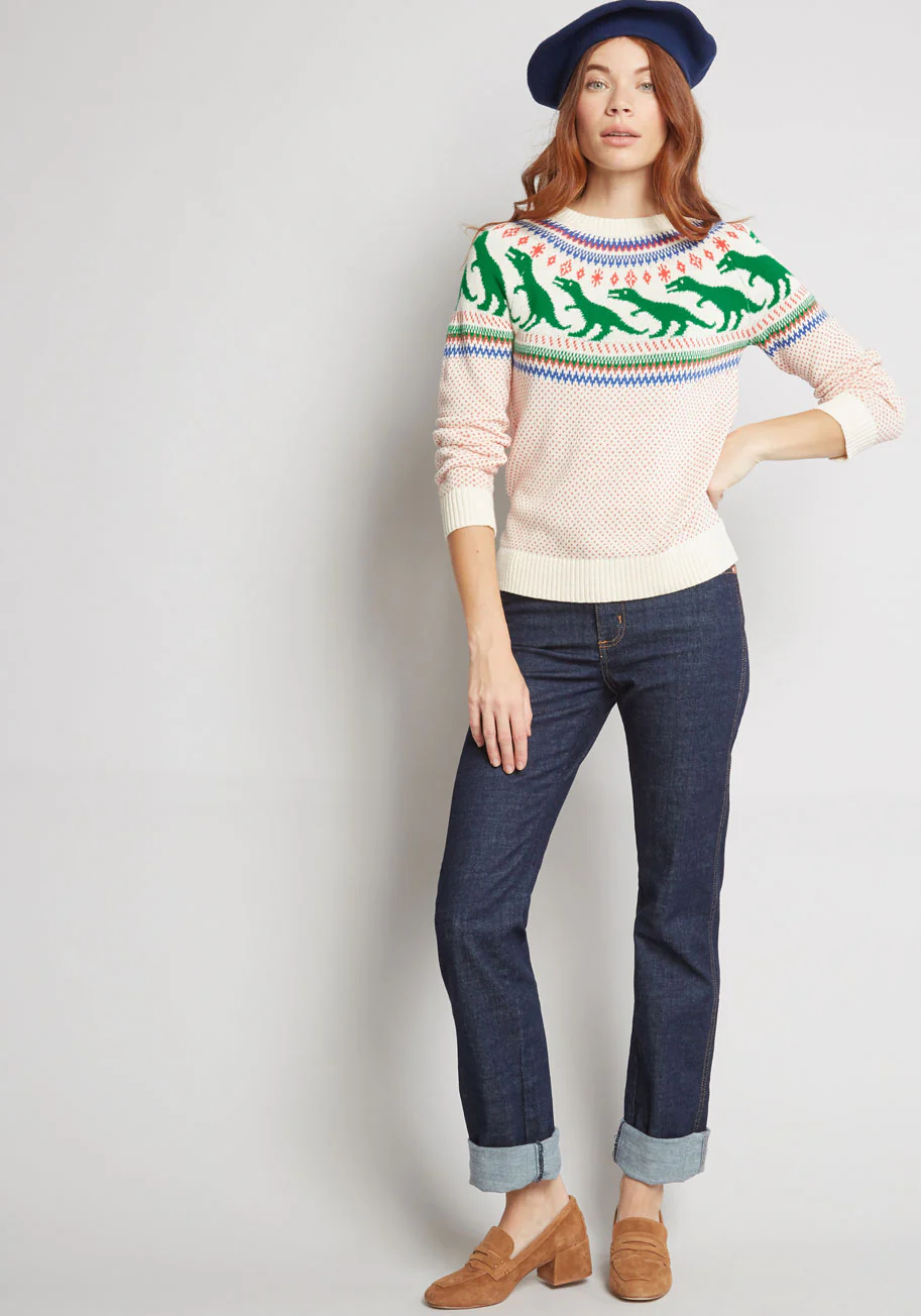 Rawr Ambition Fair Isle Sweater - Olabens