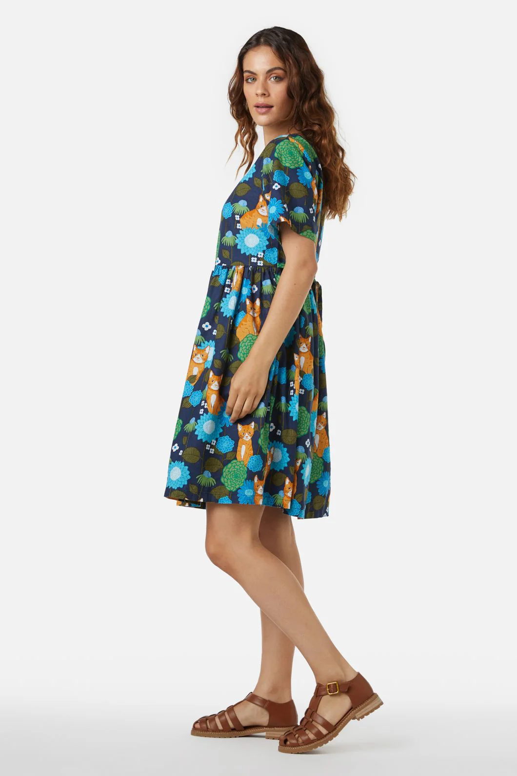 Cute Cat Smock Dress - Olabens