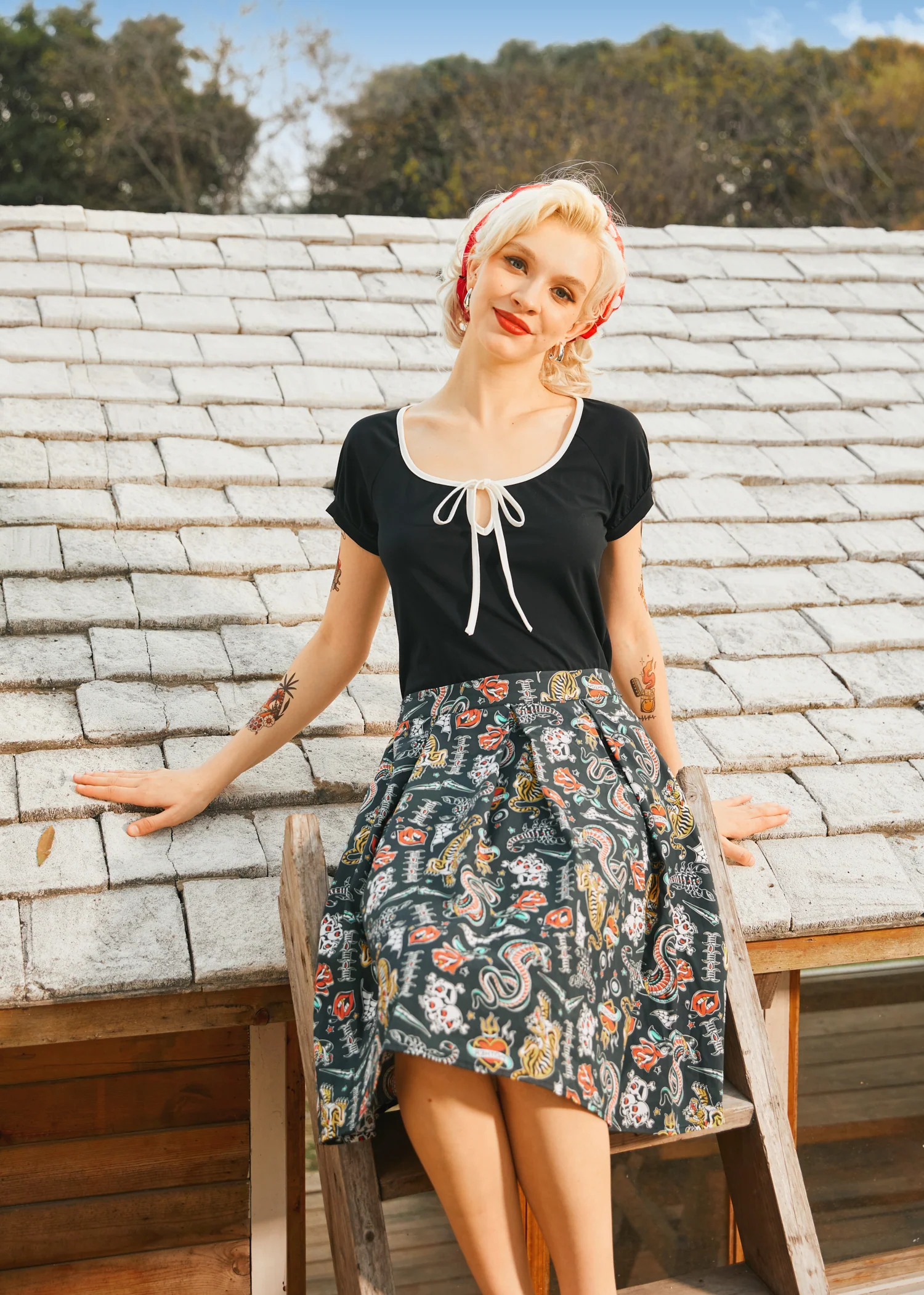 Inked & Iconic Skirt - Olabens