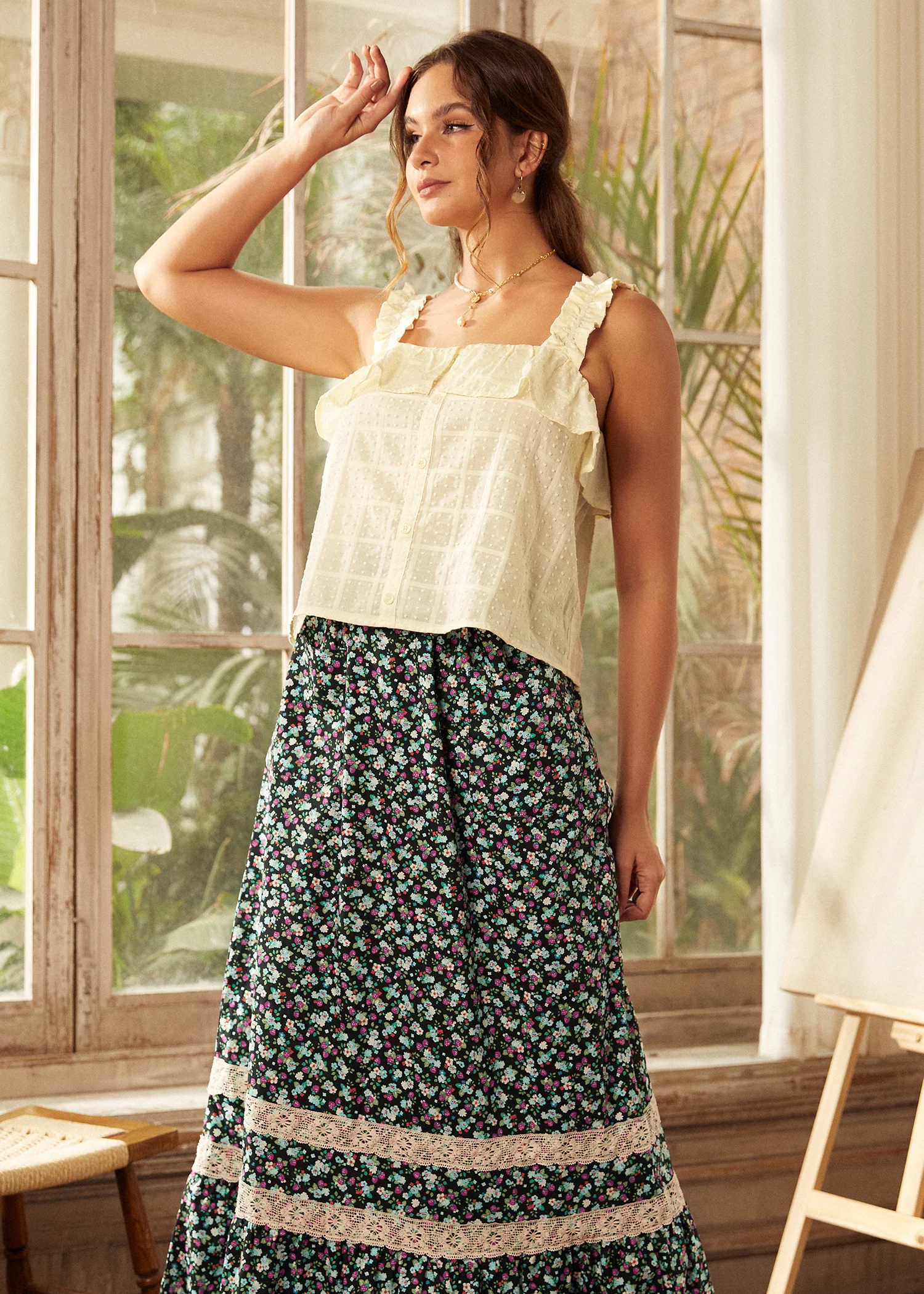 Radiant Ruffle Top - Olabens