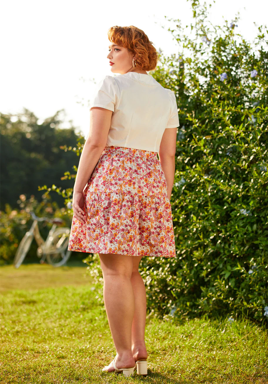 Dolls On Parade Tiered Skirt - Olabens