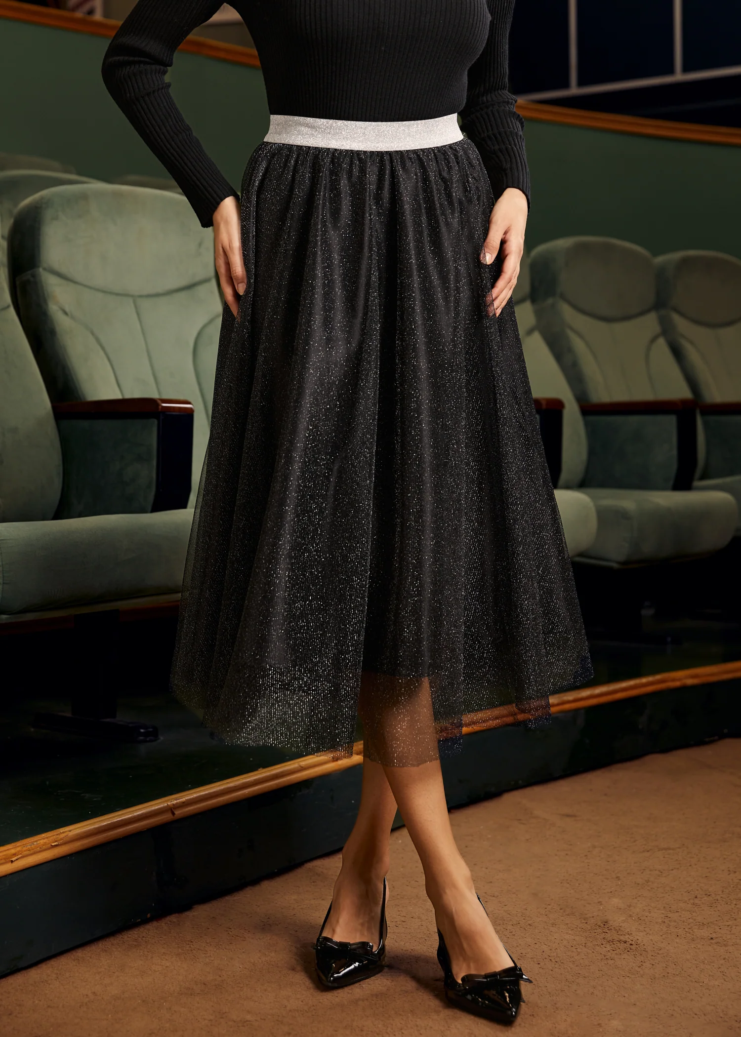 Time Capsule Tulle Midi Skirt - Olabens