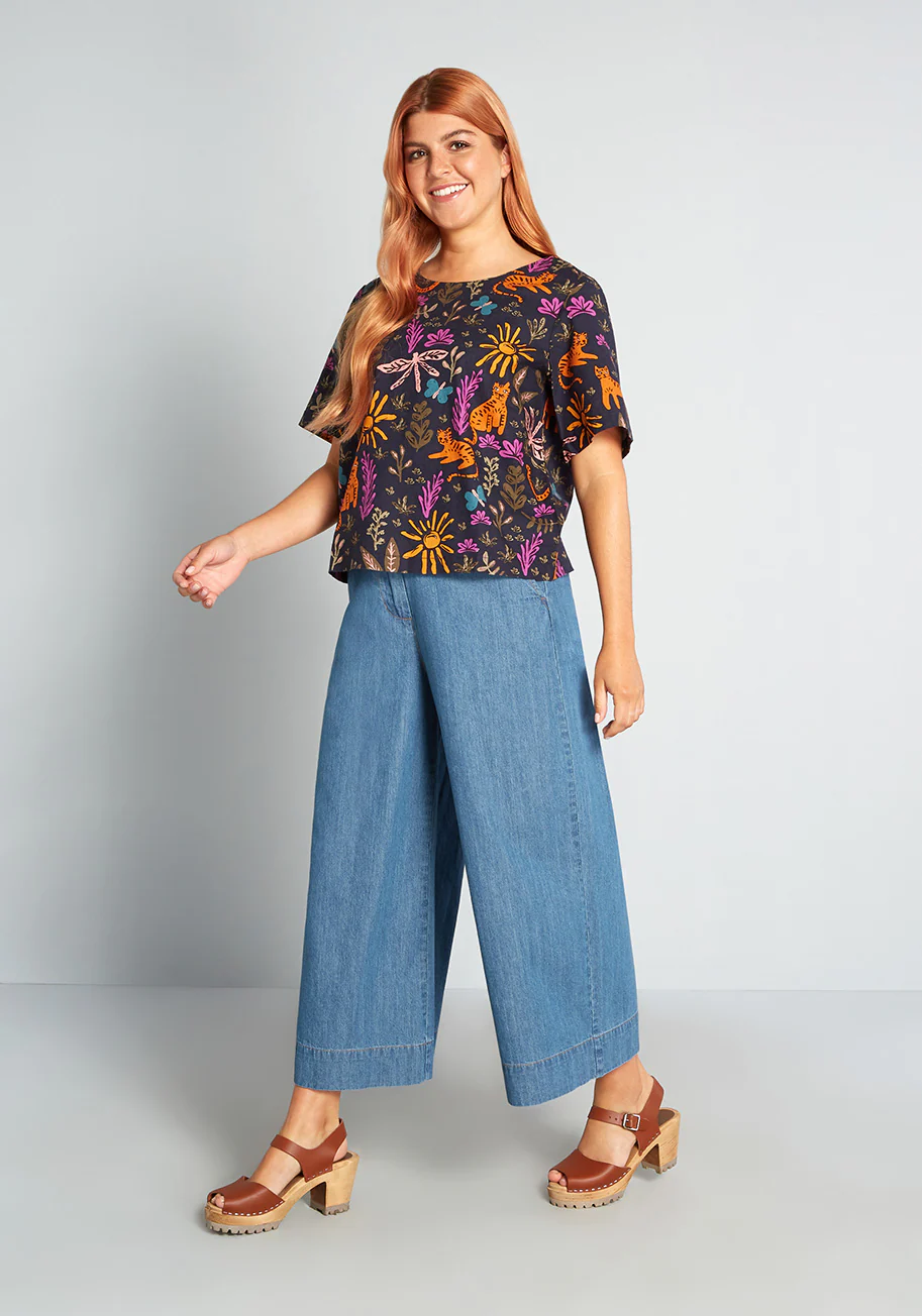Plan Your Weekend Wide-Leg Jeans - Olabens